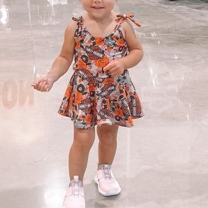 Custom Harley Davidson bubble dress 12-18 month